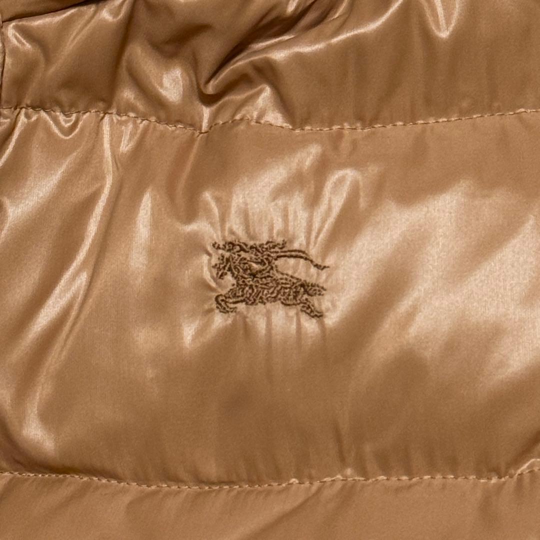 美品 バーバリー ブルーレーベル ラクーンファー ダウンコート フェザー 38