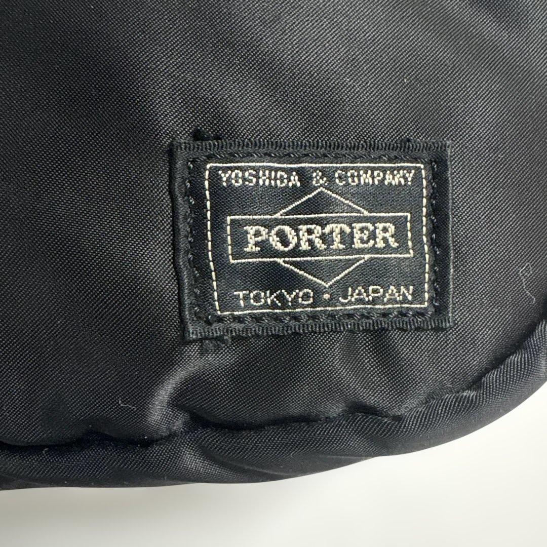 美品✨HEAD PORTER TANKER オーバルウエストバッグ ブラック