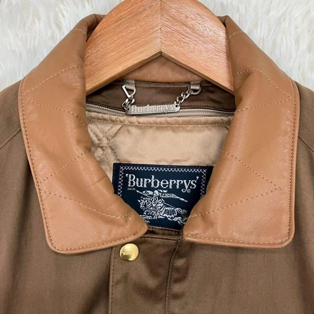 値上検討中 BURBERRYS ブルゾン スウィングトップ 襟レザー ライナー付