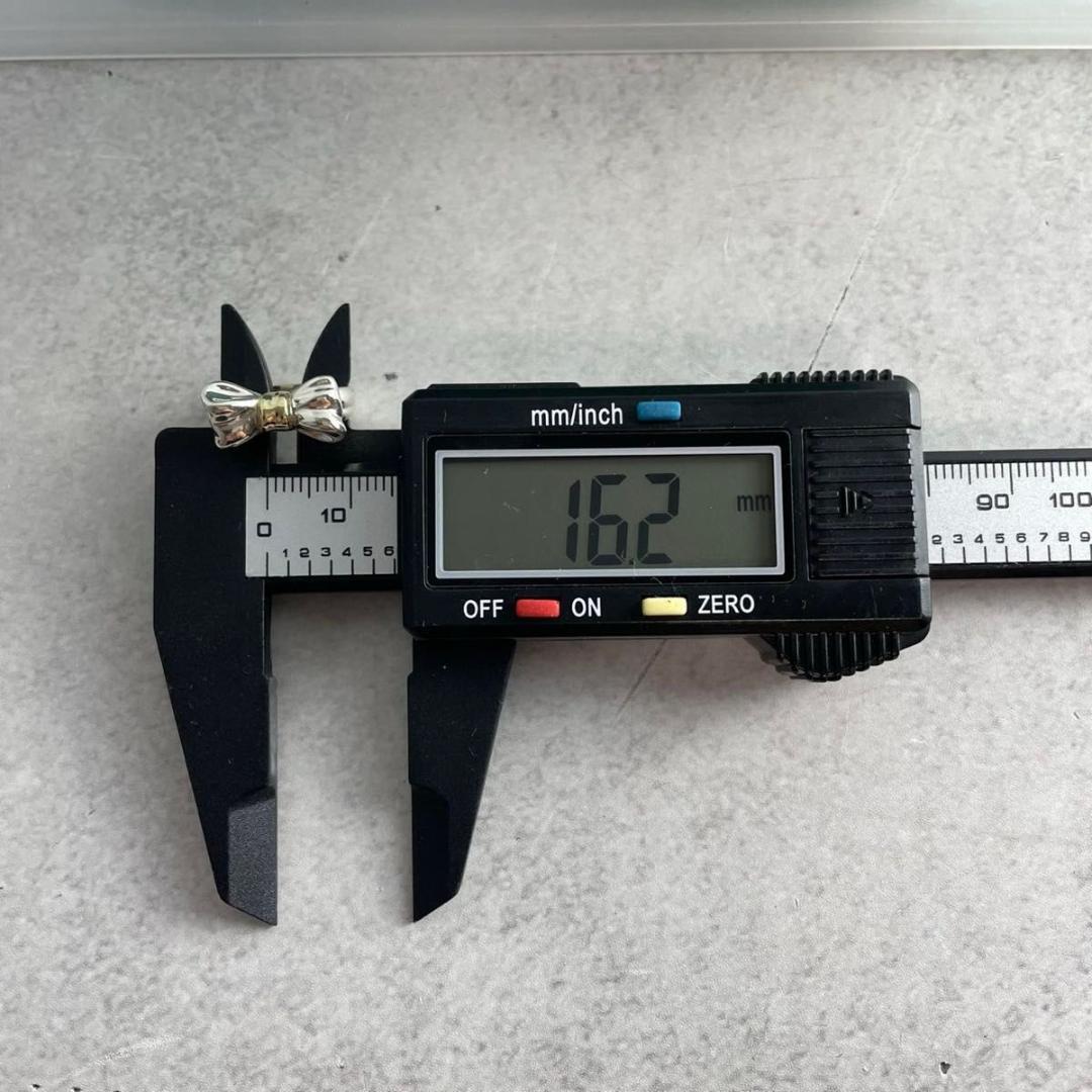 ティファニー 8号 ボウ リボン コンビ リング 925 750 WS5fe