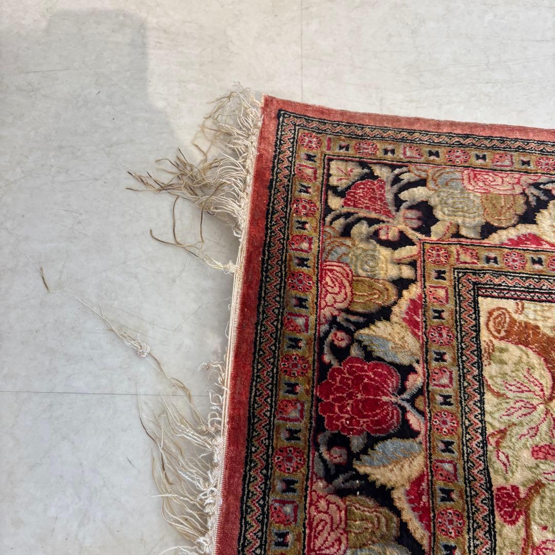 ペルシャ絨毯　コム産　シルク