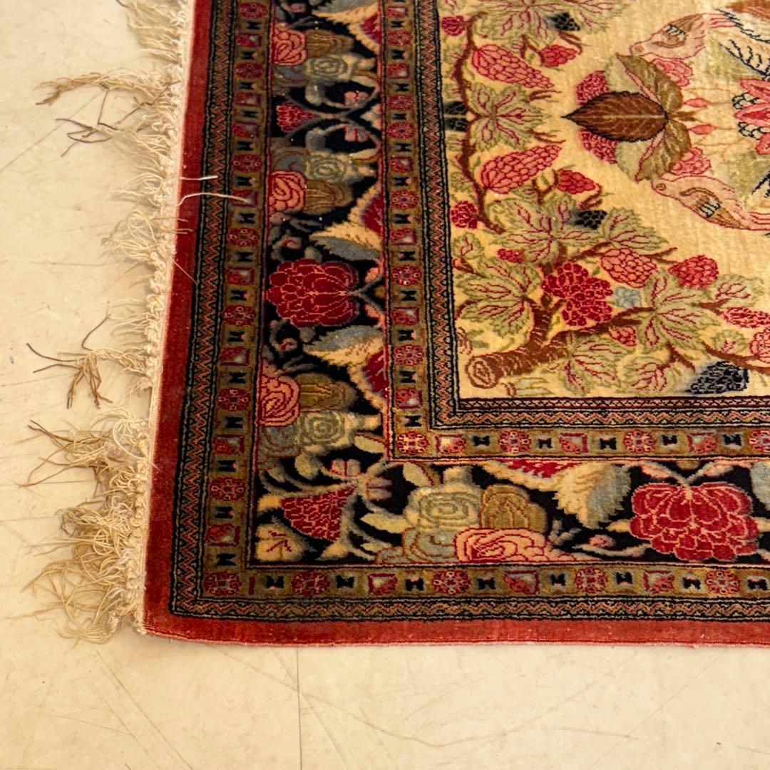 ペルシャ絨毯　コム産　シルク