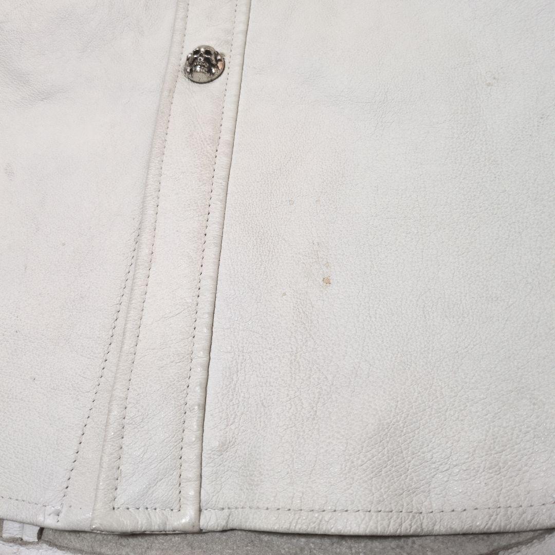 ✨希少✨ クリームソーダ レザーウエスタンシャツ スカルボタン L