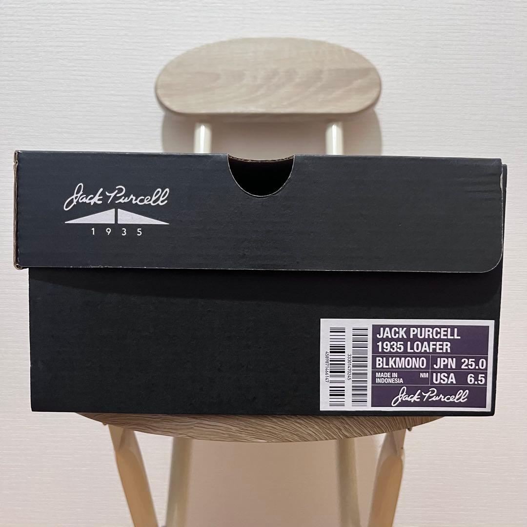 ジャックパーセル1935ローファー　25cm 即完売 ブラックモノクローム