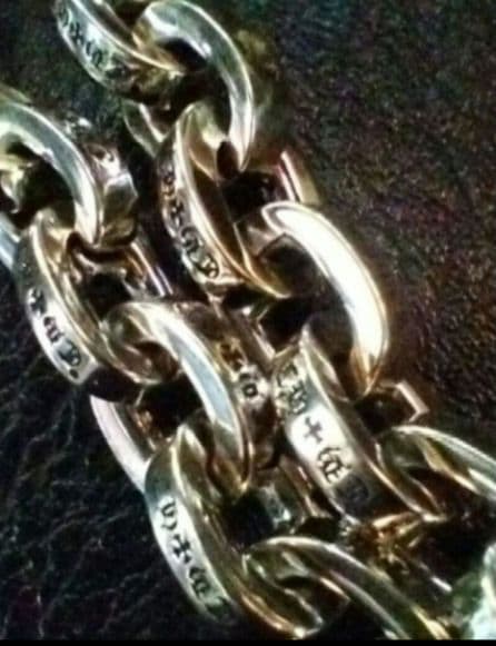 新品　約22cm　ペーパーチェーンブレスレット　silver925