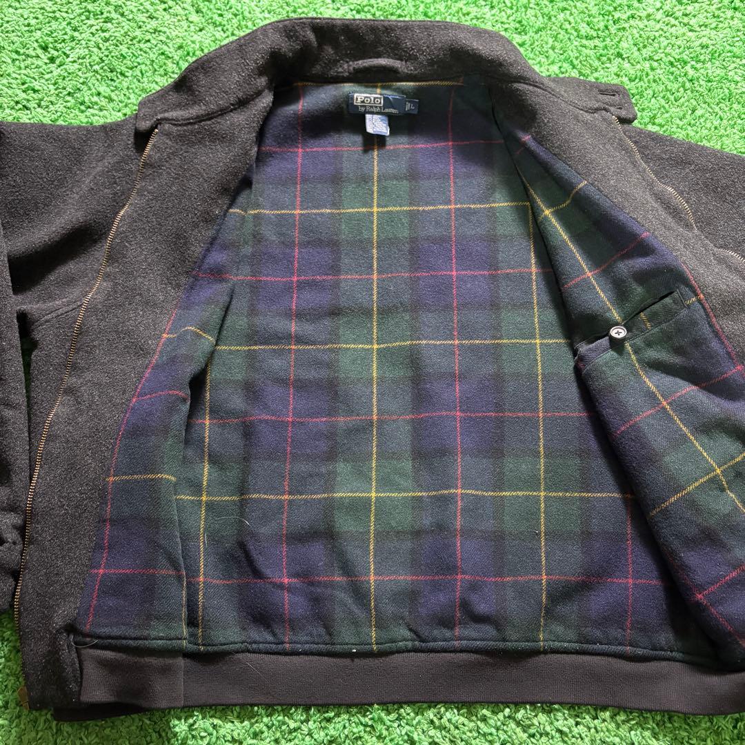 ラルフローレン g-9 ハリントンジャケット ウール チャコール 90s