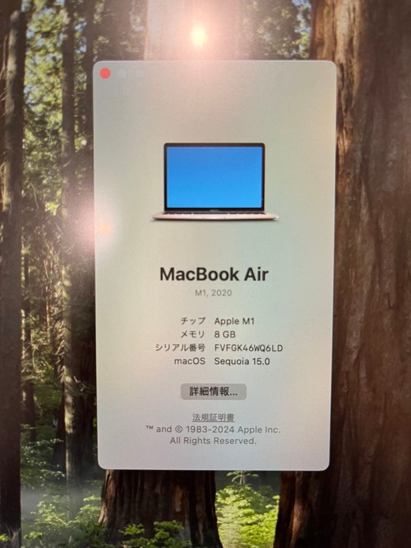 【超美品】M1 MacBook Air 512GB / 8GB バッテリー97%
