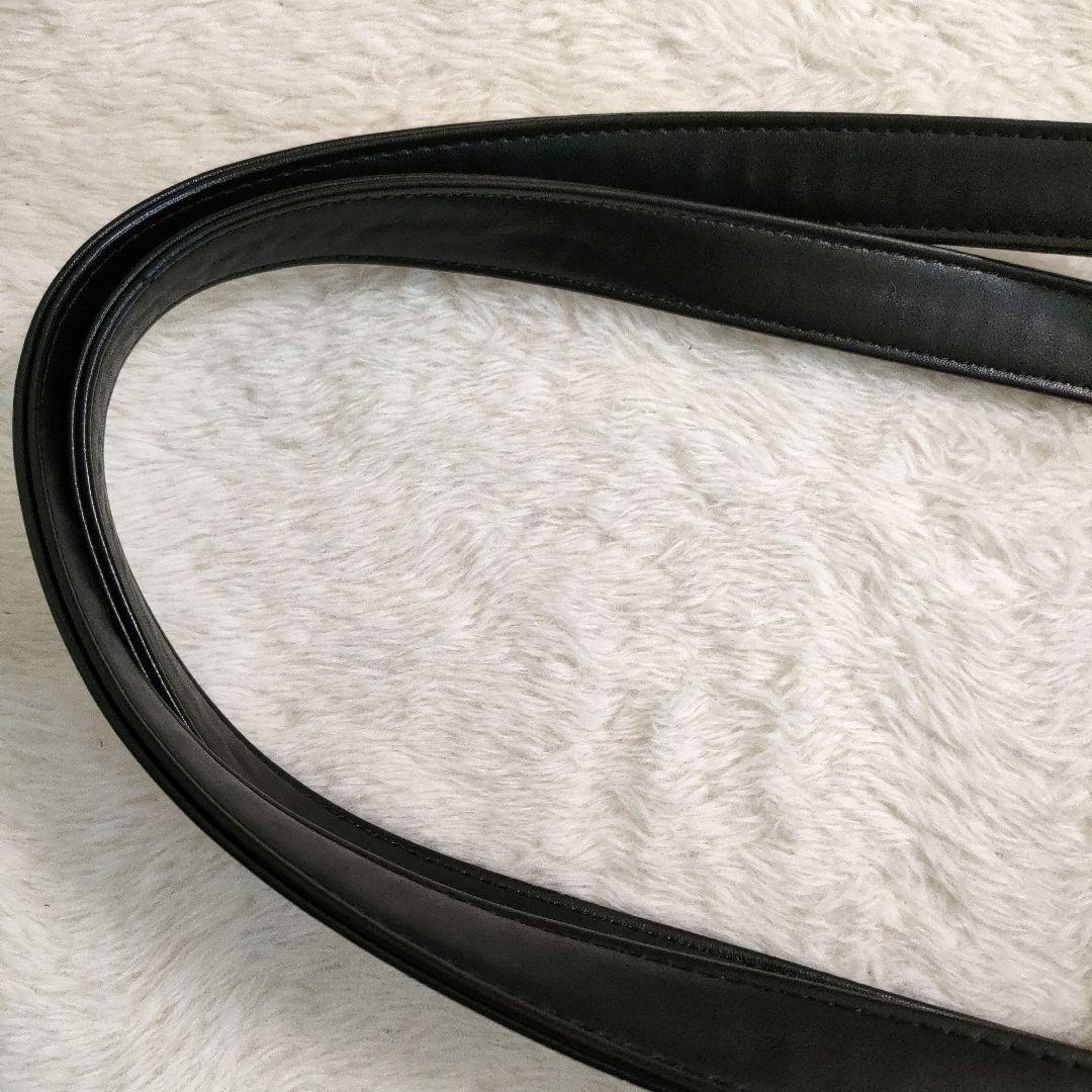 EAST BOY スクールバッグ 合皮 ブラック 赤女神 刺繍 スクバ