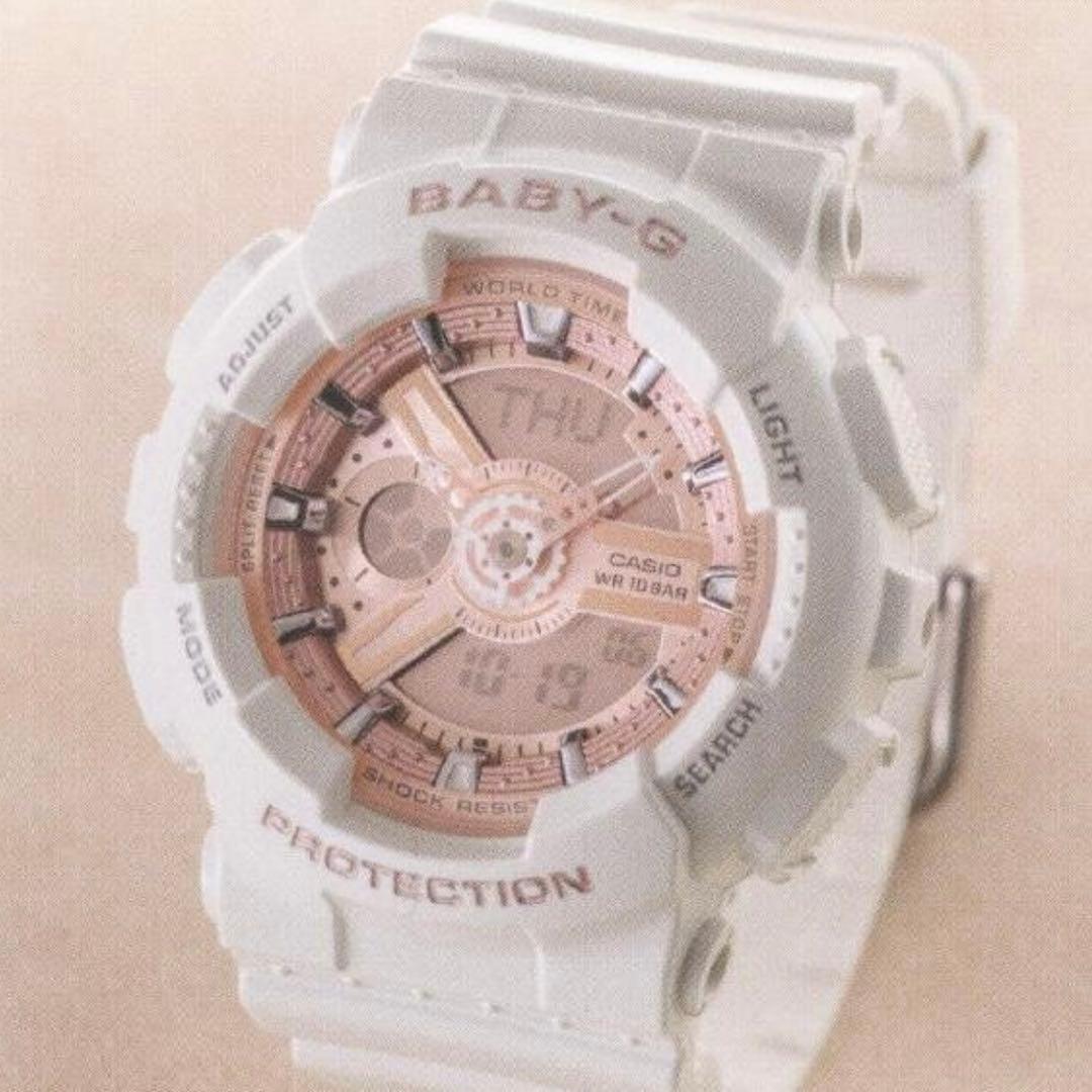 yutti> CASIO デジタル腕時計 5338 ホワイト BABY-G