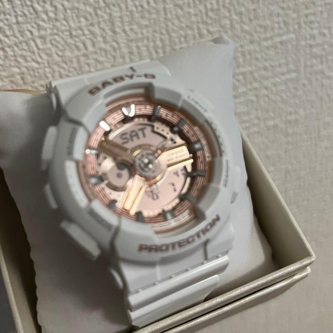 yutti> CASIO デジタル腕時計 5338 ホワイト BABY-G