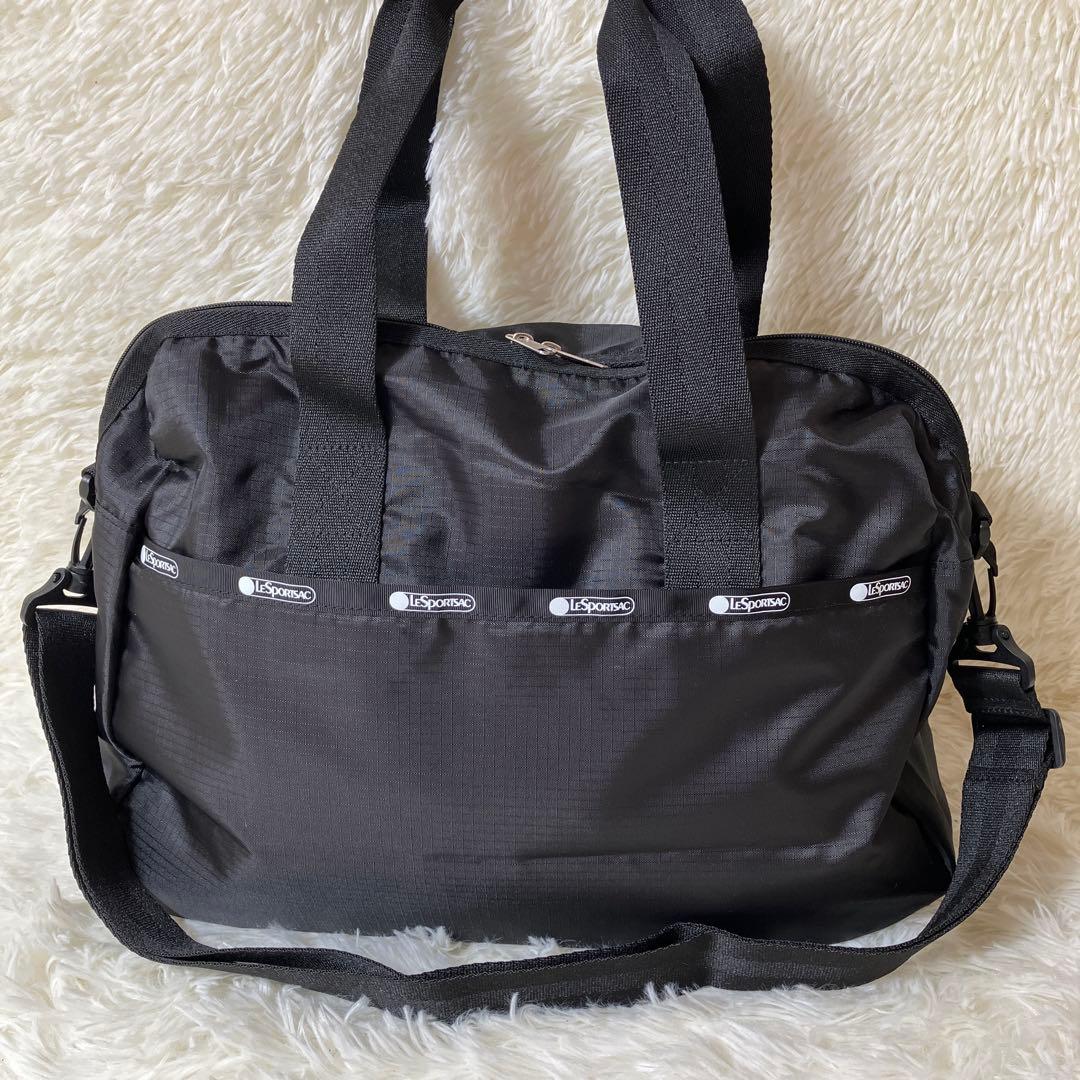 レスポートサック 2way ショルダーバッグ ボストンバッグ　ブラック 黒