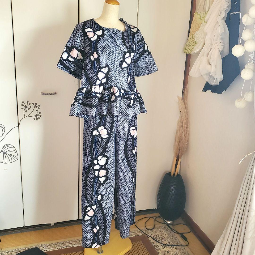 さと　有松絞りよりセットアップ