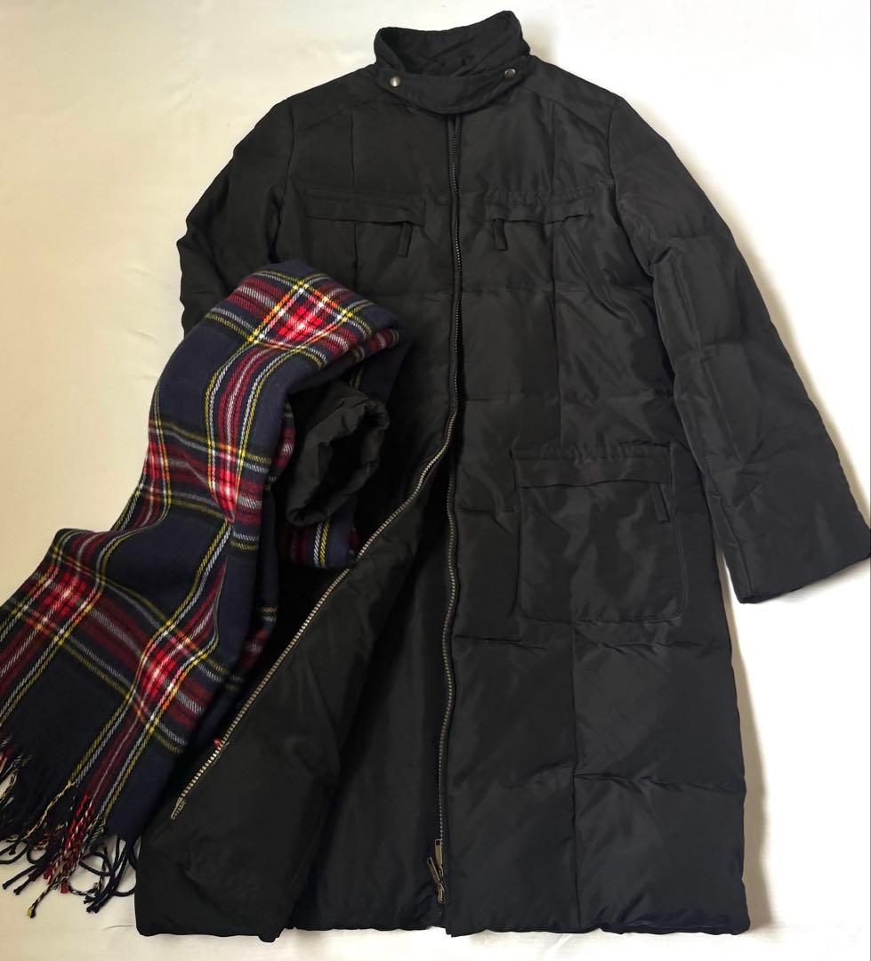 マックスマーラ　ウィークエンド　スタンドカラーロングダウンコート　ブラック　40