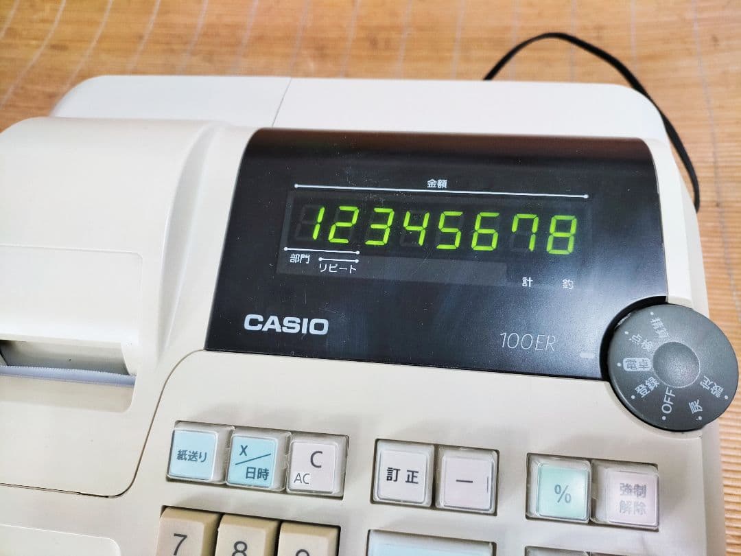 カシオレジスター　100ER　簡単便利特殊　送料込　365288
