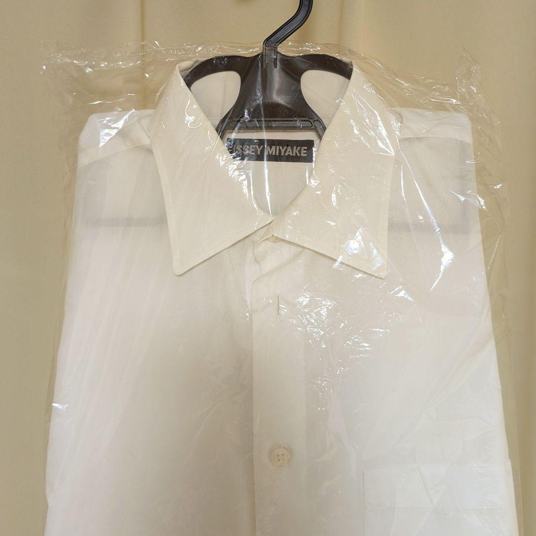 ISSEY MIYAKE 長袖 カラーシャツ 3サイズ ホワイト