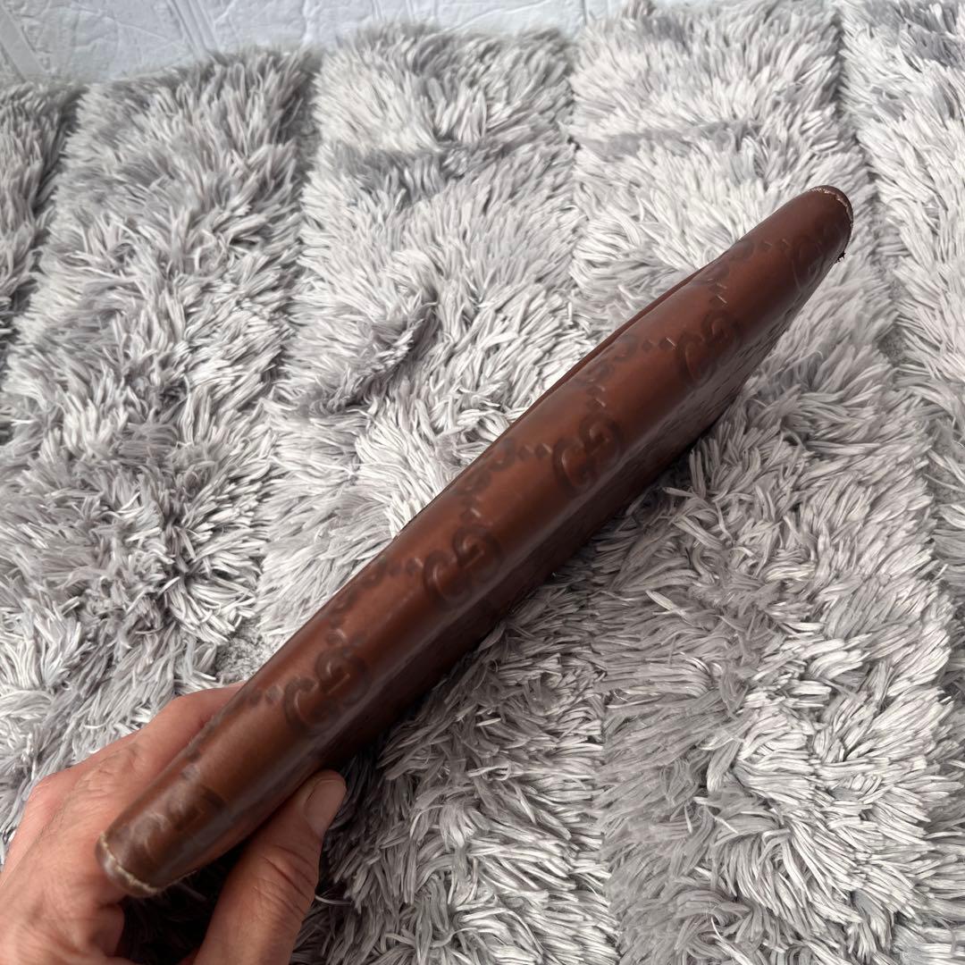 グッチ　シマ　長財布　ブラウン　メンズ　札入れ　小銭入れ