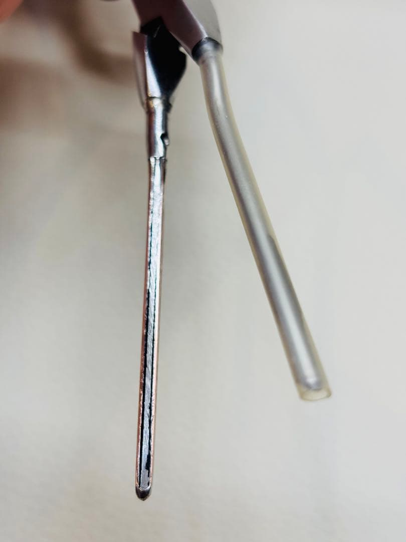 超美品　シルバーアイロン 2.3ミリ極細アイロン　廃盤品　 /レンツアイロン