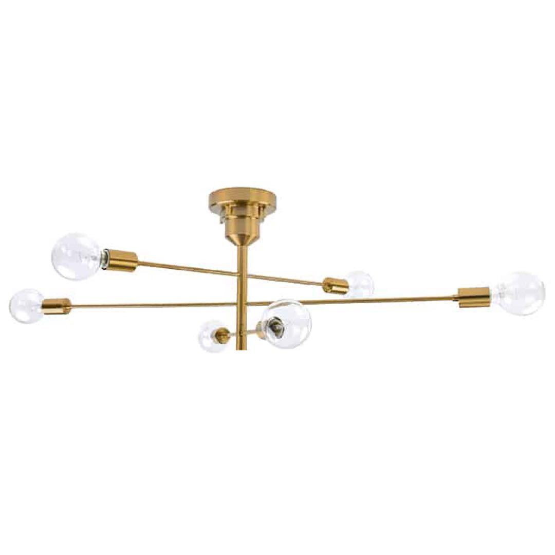 unico Astre (アストル) ゴールド 6灯 シーリングライト