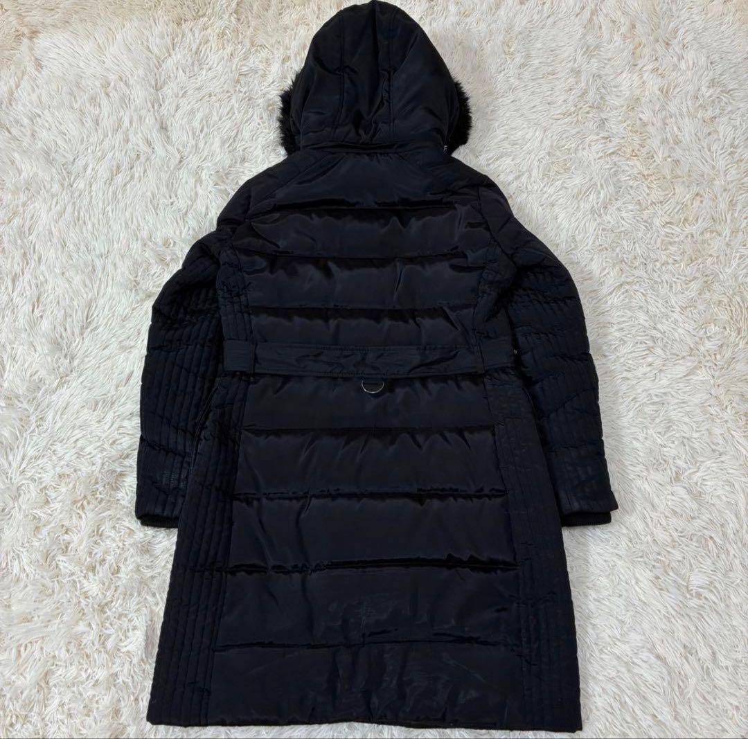 ラルフローレン　ブラックダウンコート　3way ファー　ベルト付