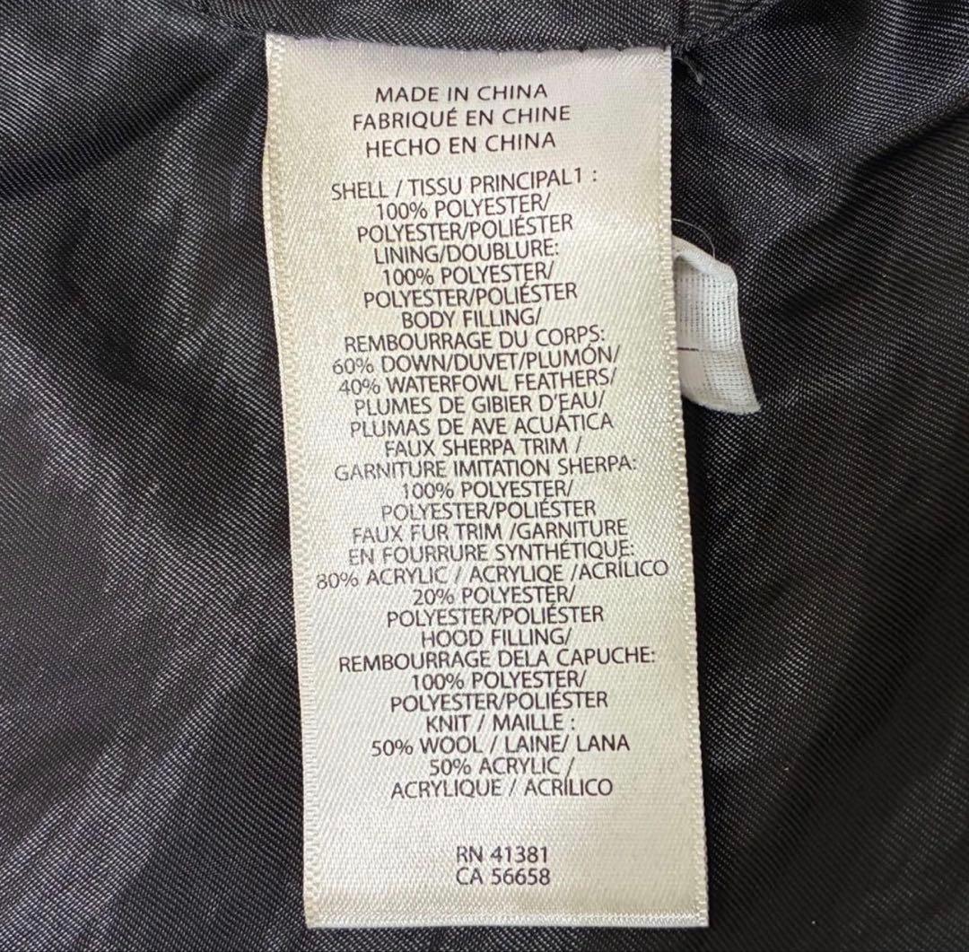 ラルフローレン　ブラックダウンコート　3way ファー　ベルト付