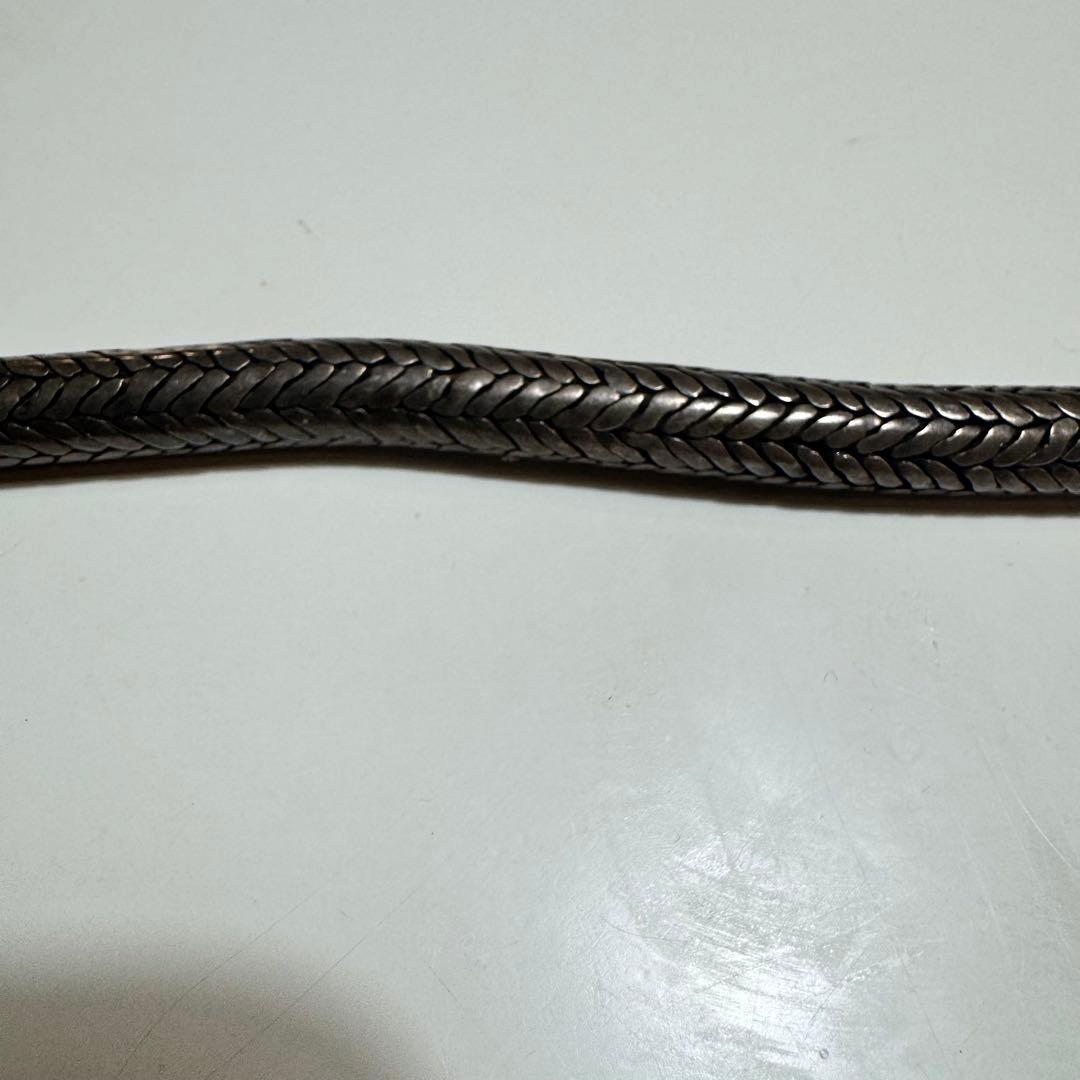 ナオSHAMBALA 編み込みデザイン シルバーブレスレット