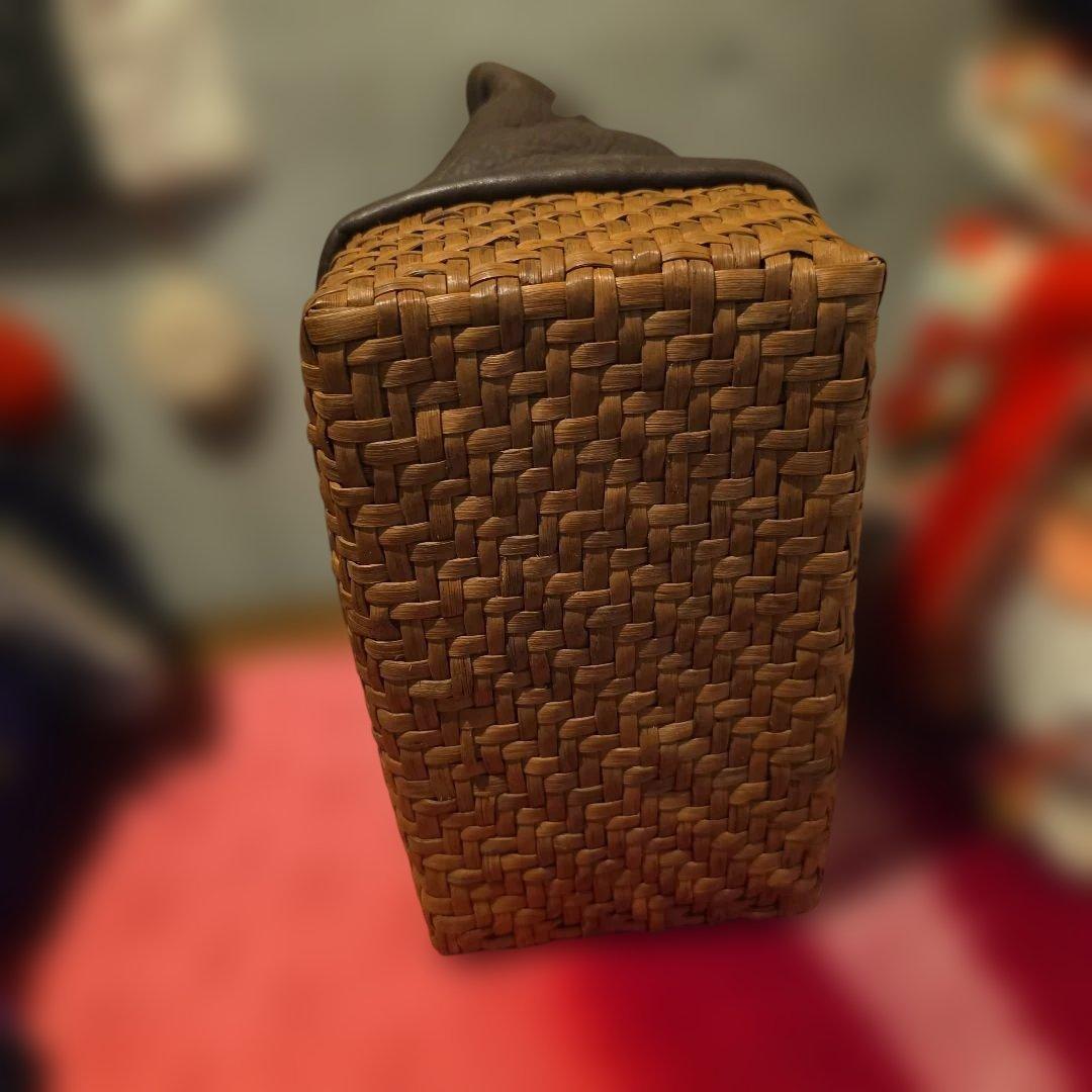 やまぶどうバック　山葡萄　のぼり　墨染　山葡萄　かごバック