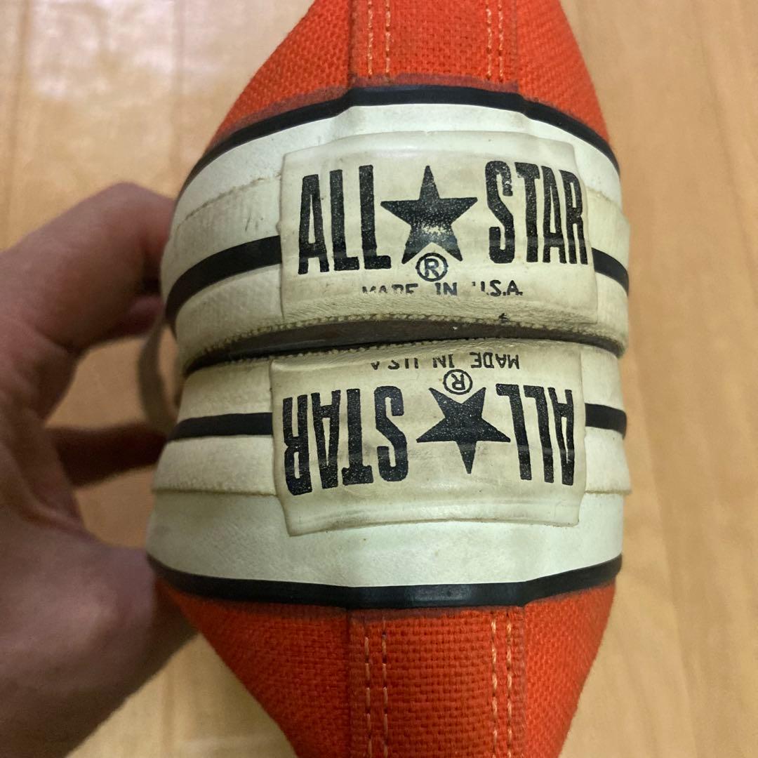 90s コンバース オールスター アメリカ製 オレンジ 26.5㎝