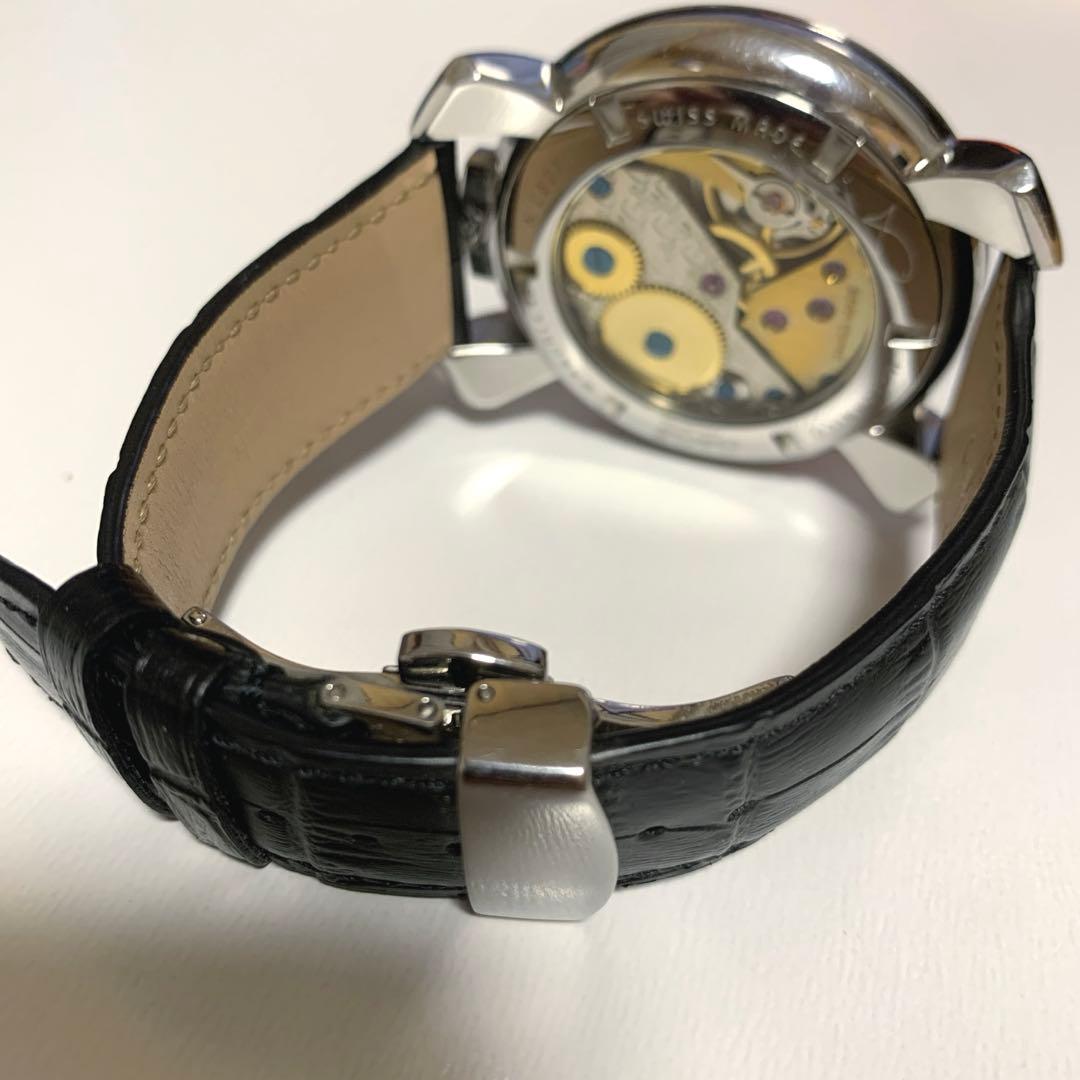ガガミラノ マヌアーレ 手動巻き時計 ブラック 48mm Swiss made