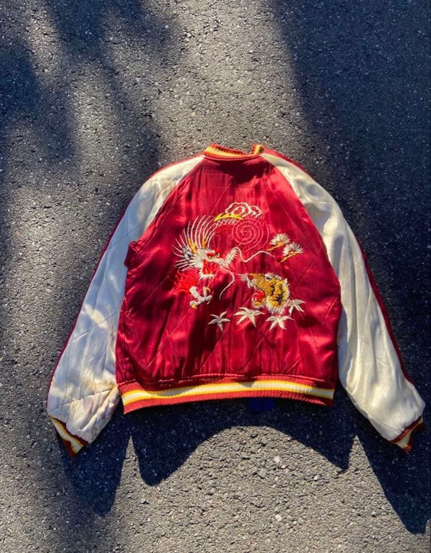 【スペシャル】50's スカジャン スーベニアジャケット 鷹 虎