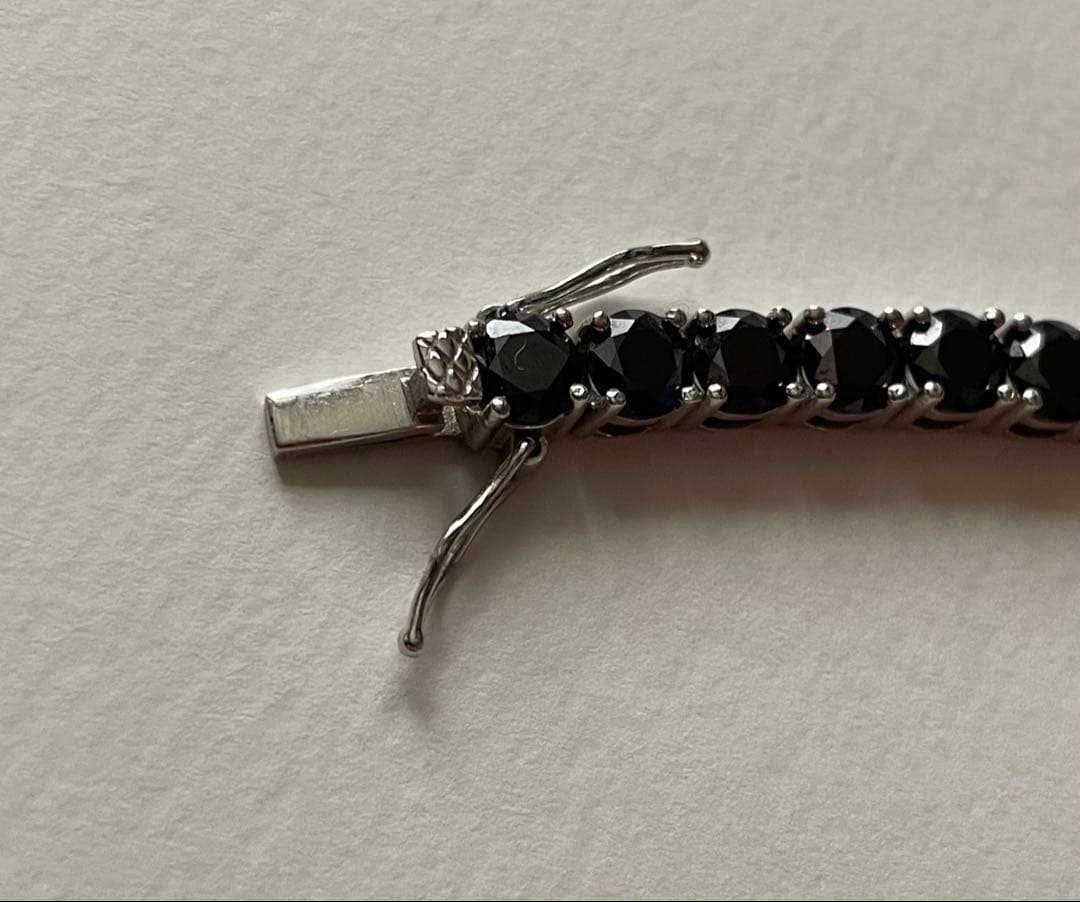 ブラックモアサナイトブレスレット シルバー925