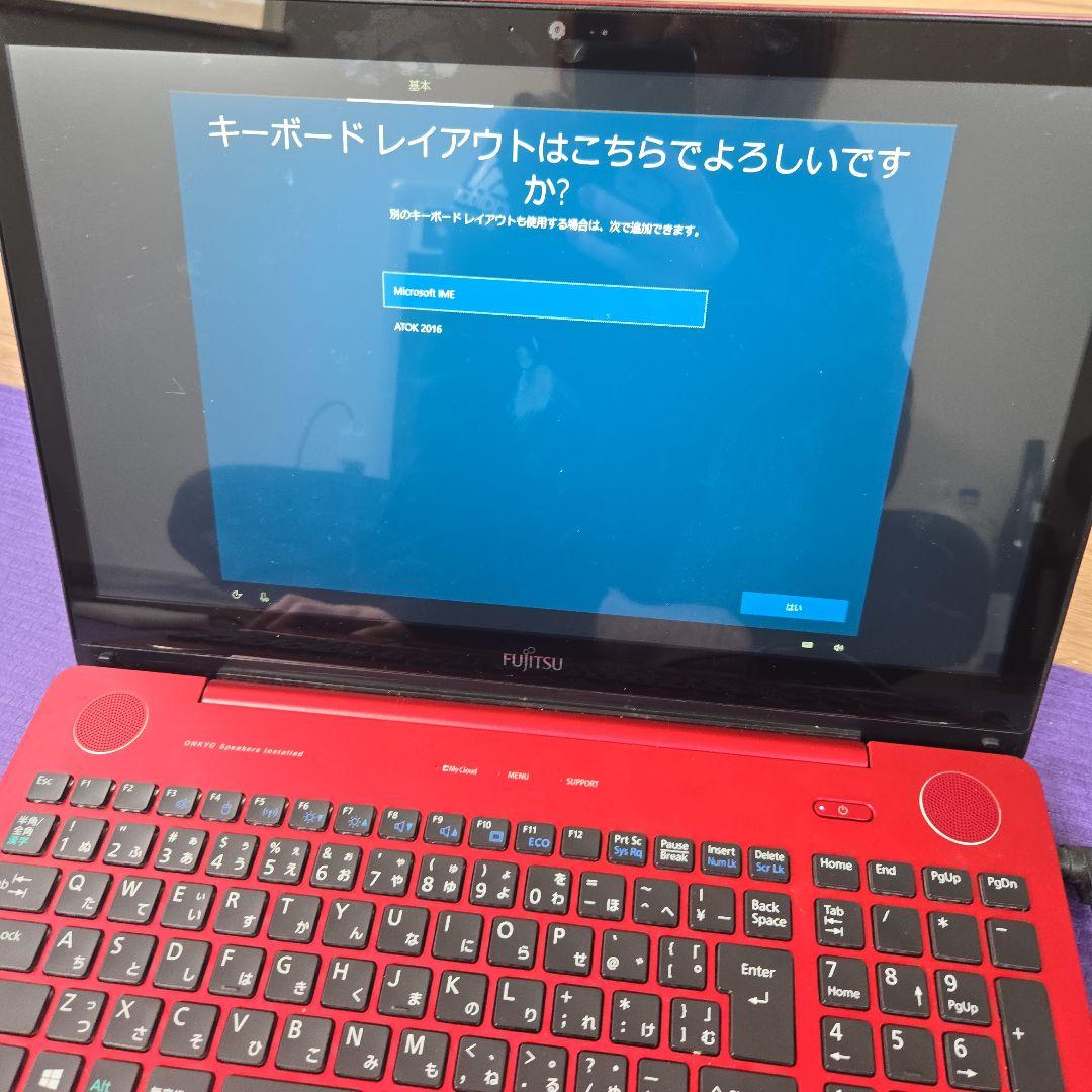 Fujitsu LIFEBOOK AH77/Y レッド ノートPC