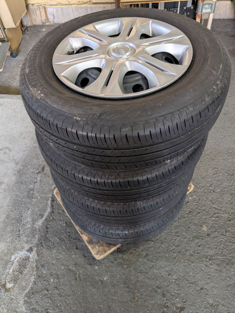 日産ノートE12 純正ホイール　ブリヂストン　エコピア　タイヤ　4本セット