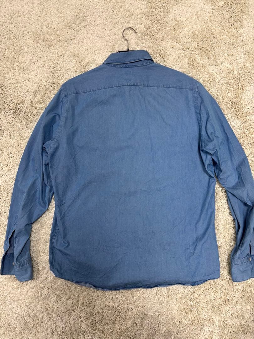 Finamore デニムシャツ/SIMONE(シモーネ) ユーズドブルー　XL