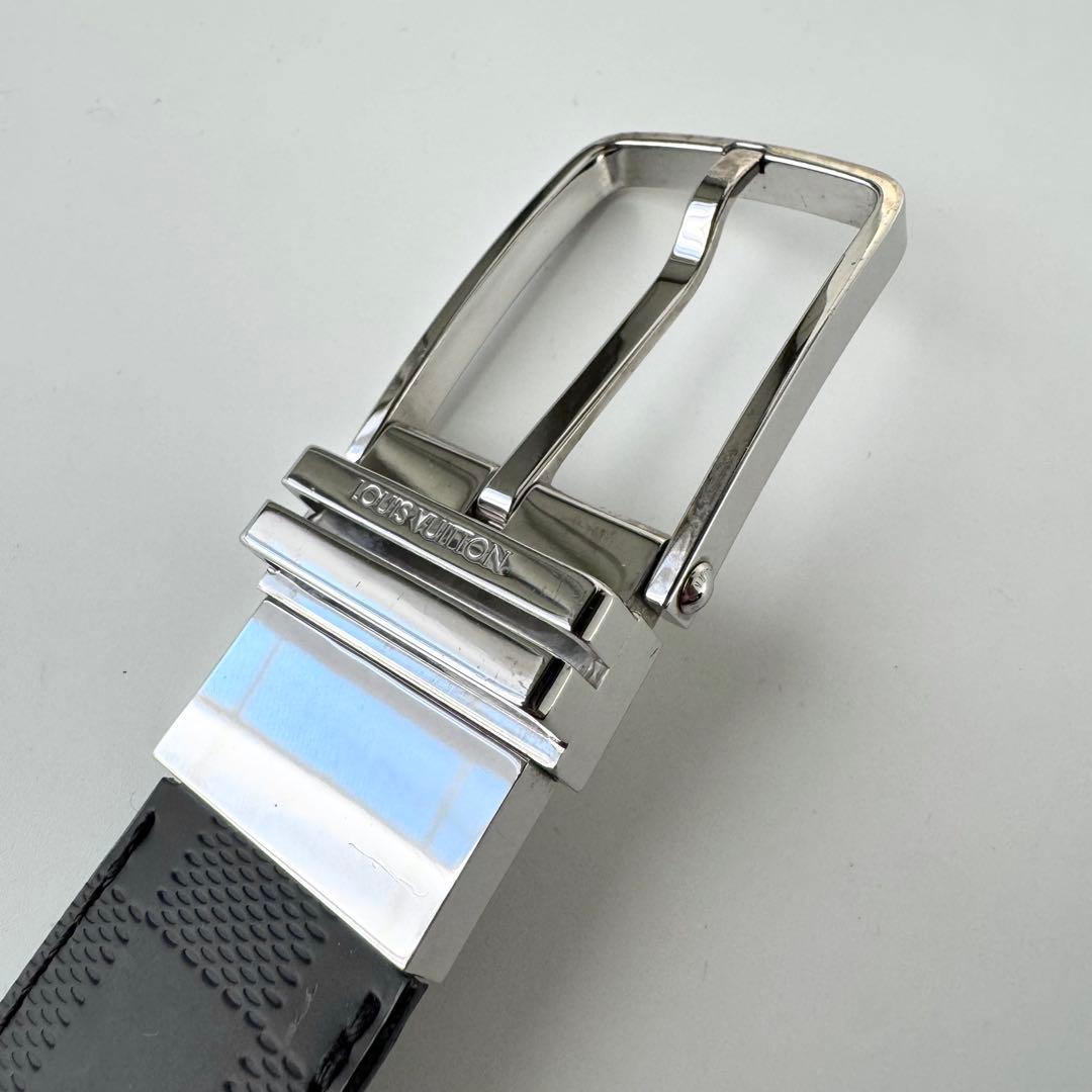 【極美品】ルイヴィトン サンチュール ダミエアンフィニ レザー ブラック