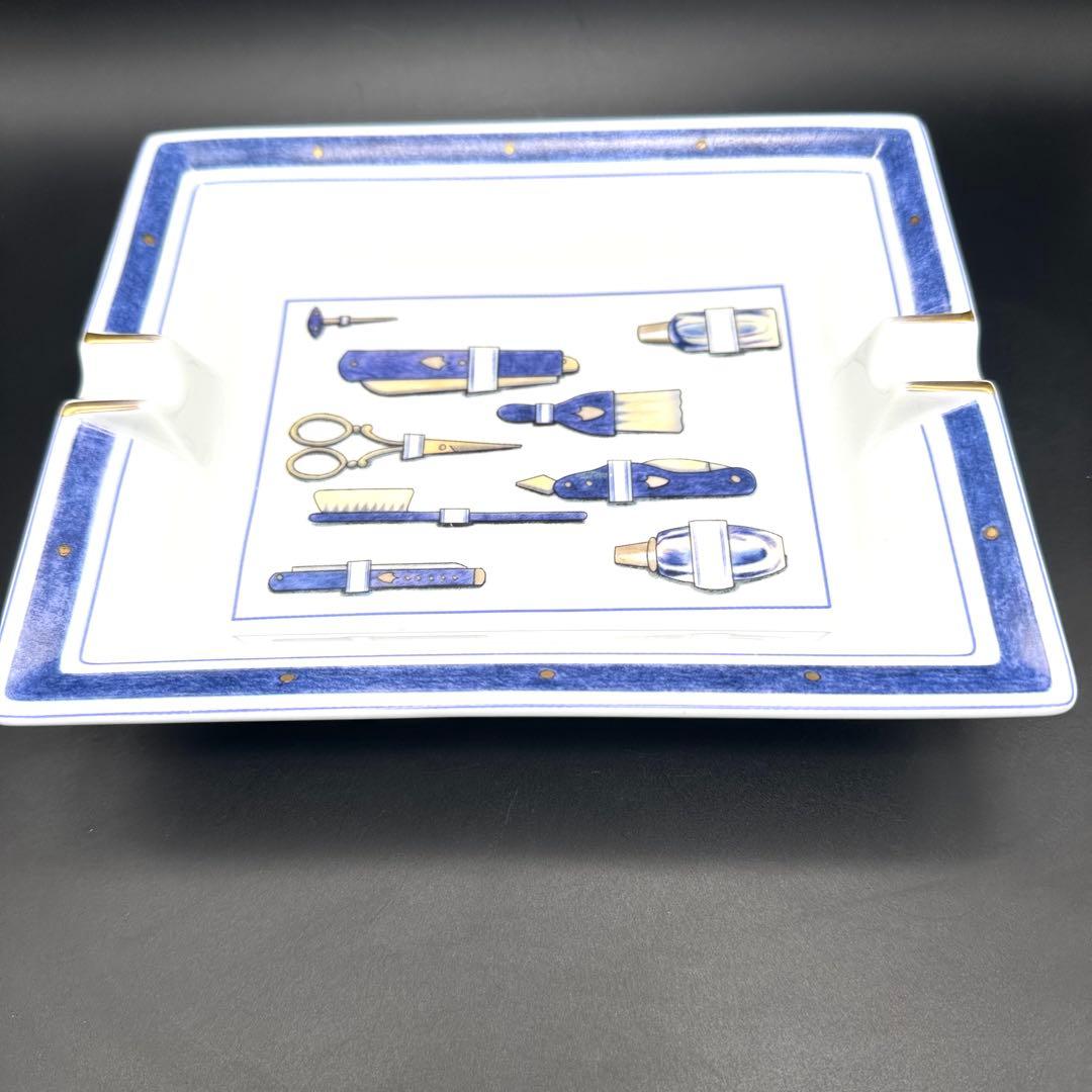 【父の日】エルメス 灰皿 アッシュトレイ 小物入れ barber柄 フランス