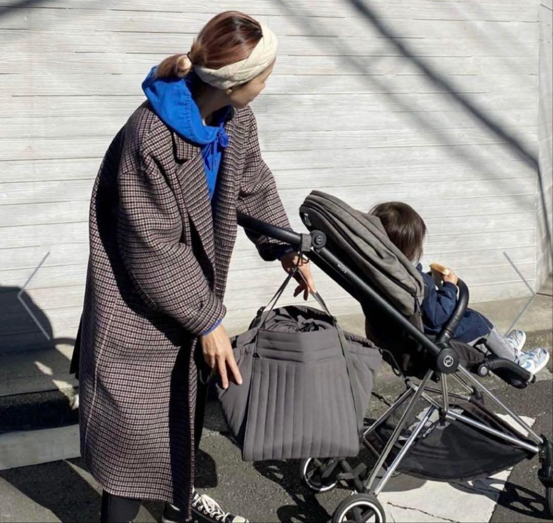 【セール中金曜まで美品！】黒SOLPRESA キルティングトートマザーズバッグM