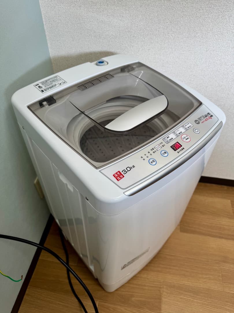 超美品 2024年製小型洗濯機 3kg MyWAVEHEAT40 首都圏無料配送