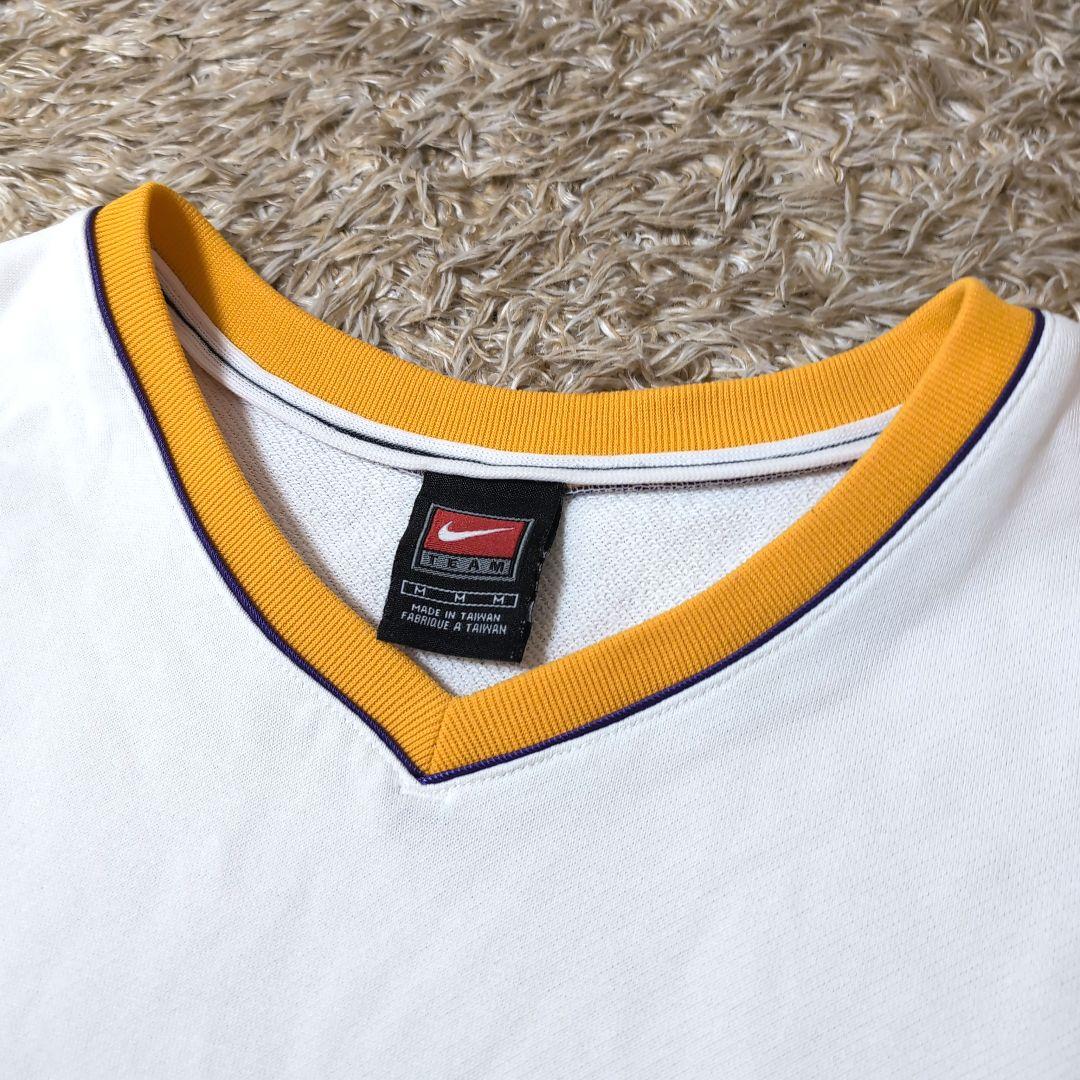 NIKE LAKERS レイカーズ 長袖 Vネック ウェア バスケ スウェットM