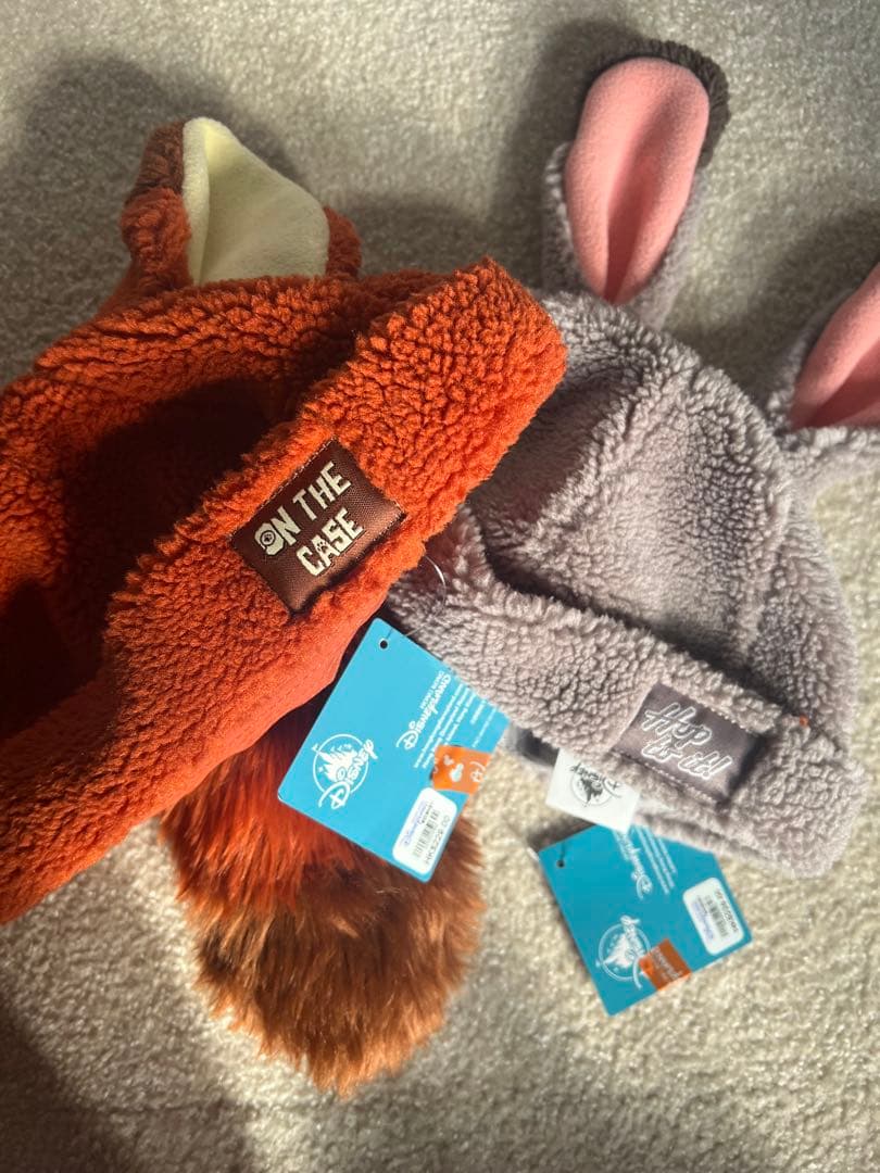 新品タグ付　ズートピア　ファンキャップ　ニック　ジュディ　香港ディズニー　帽子