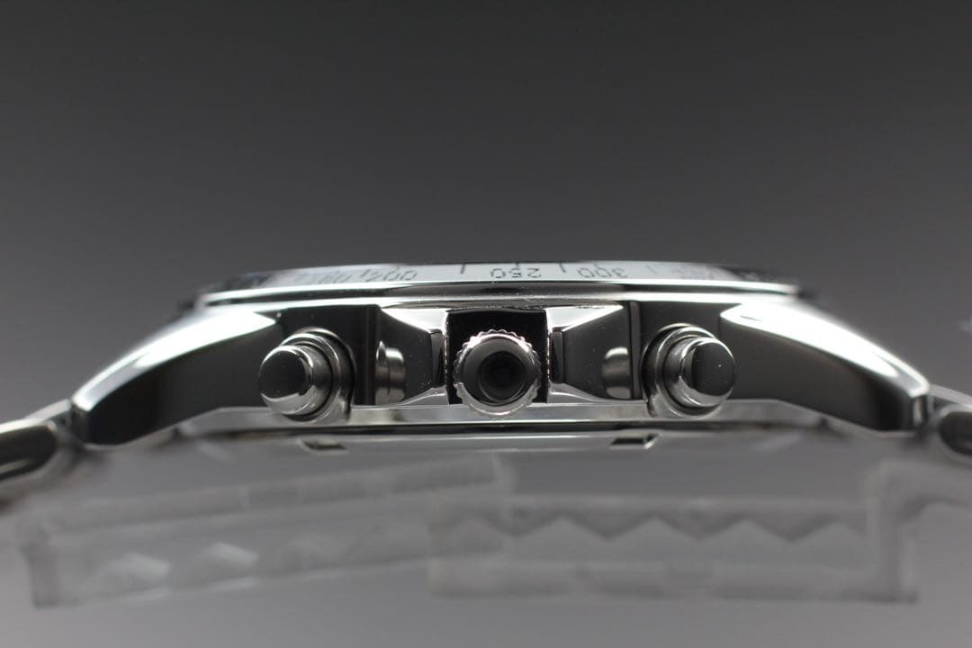 【箱付き】SEIKO セイコー 7T92-0DW0 クロノグラフ SS ブラック