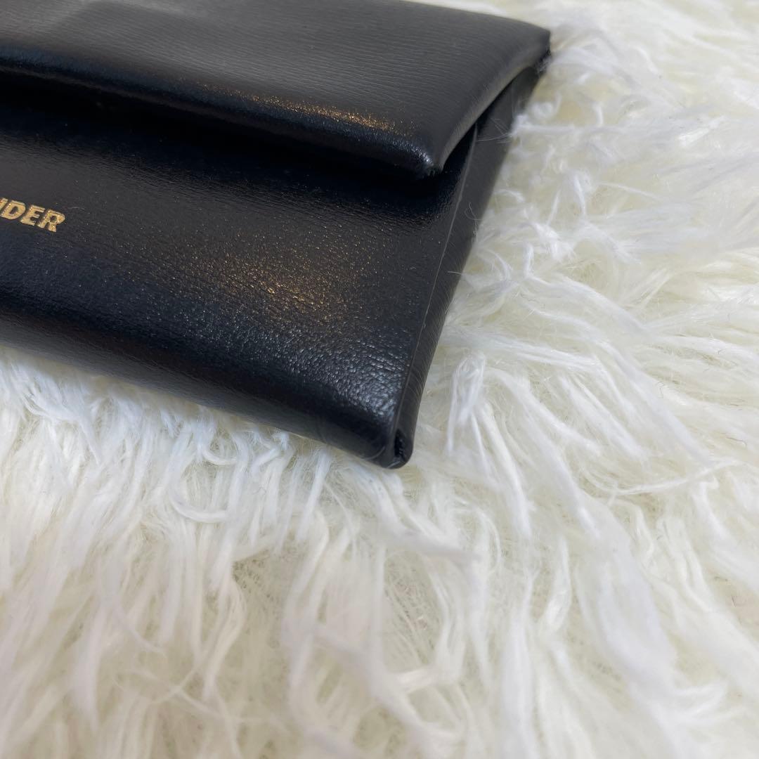 極美品✨ジルサンダー JIL SANDER ケース 財布 レザー 黒