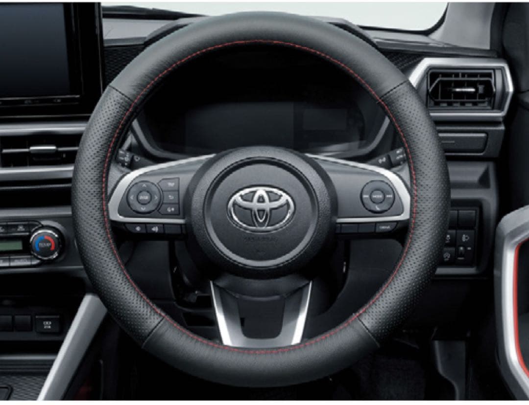 トヨタ ライズ 純正 ステアリングカバー 本革