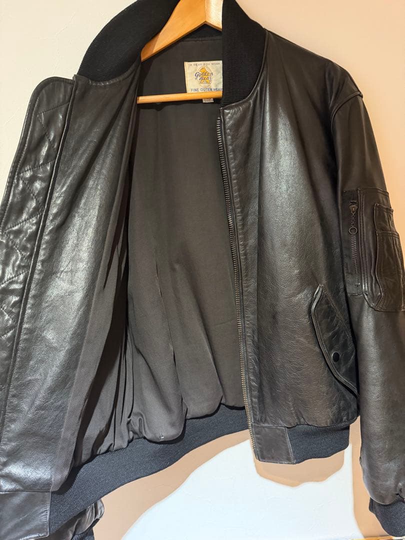 ゴールデンベア　革ジャン　70年代〜80年代