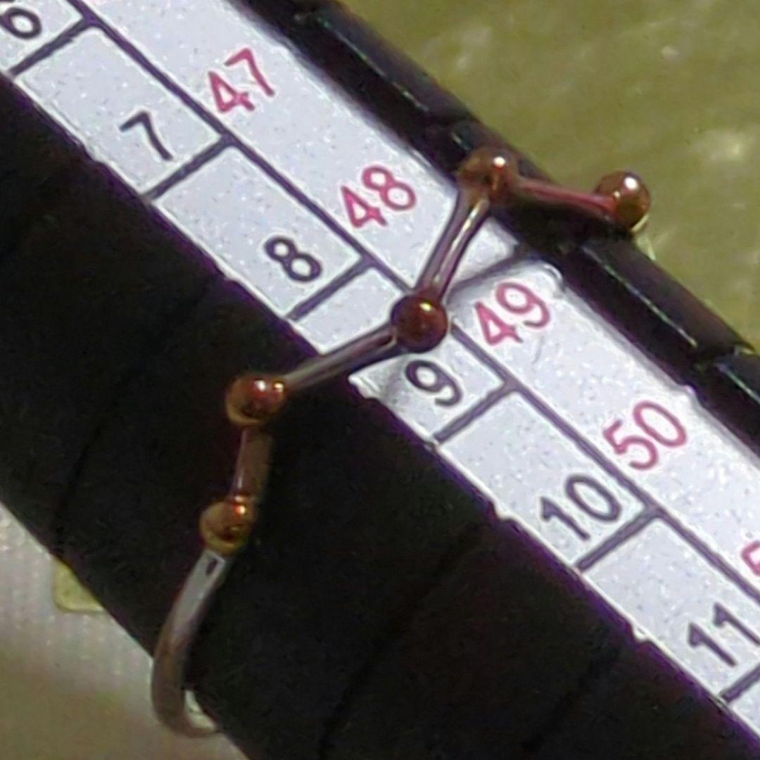 エテ✾k10　10金 クリスマス限定　ホワイトゴールド星座リング