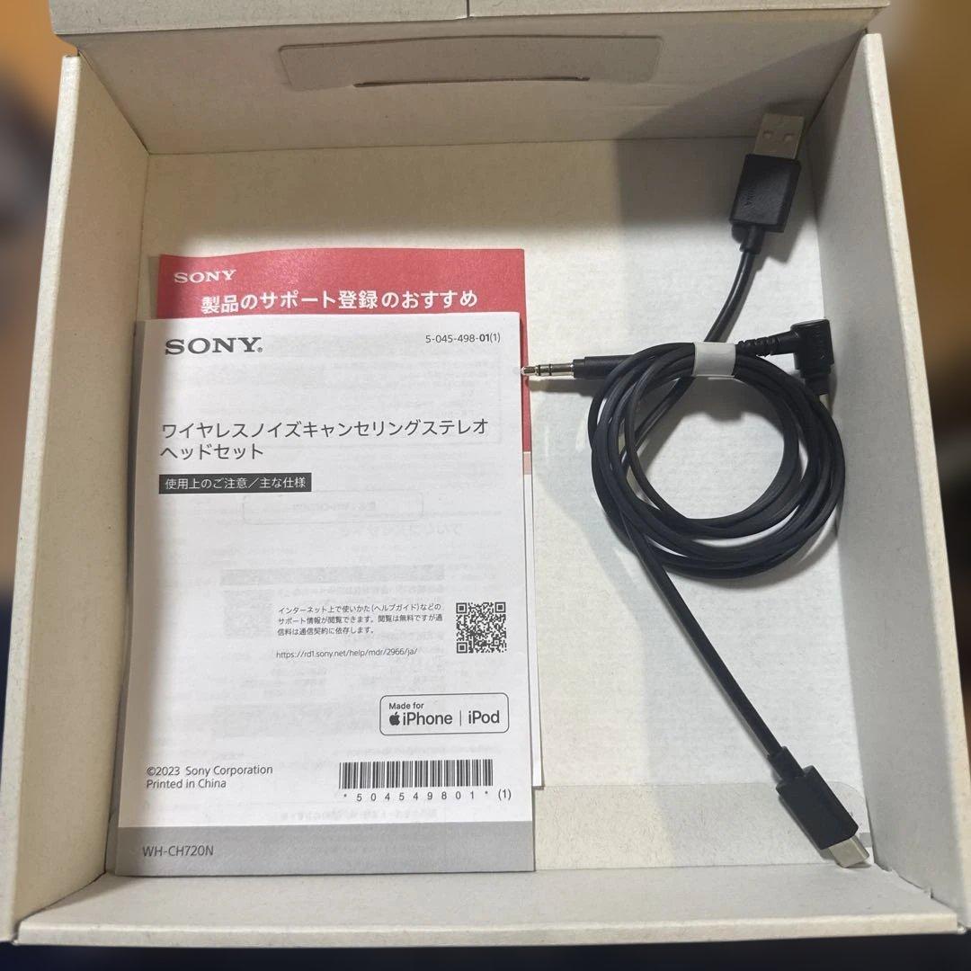 SONY WH-CH720N ワイヤレスヘッドホン