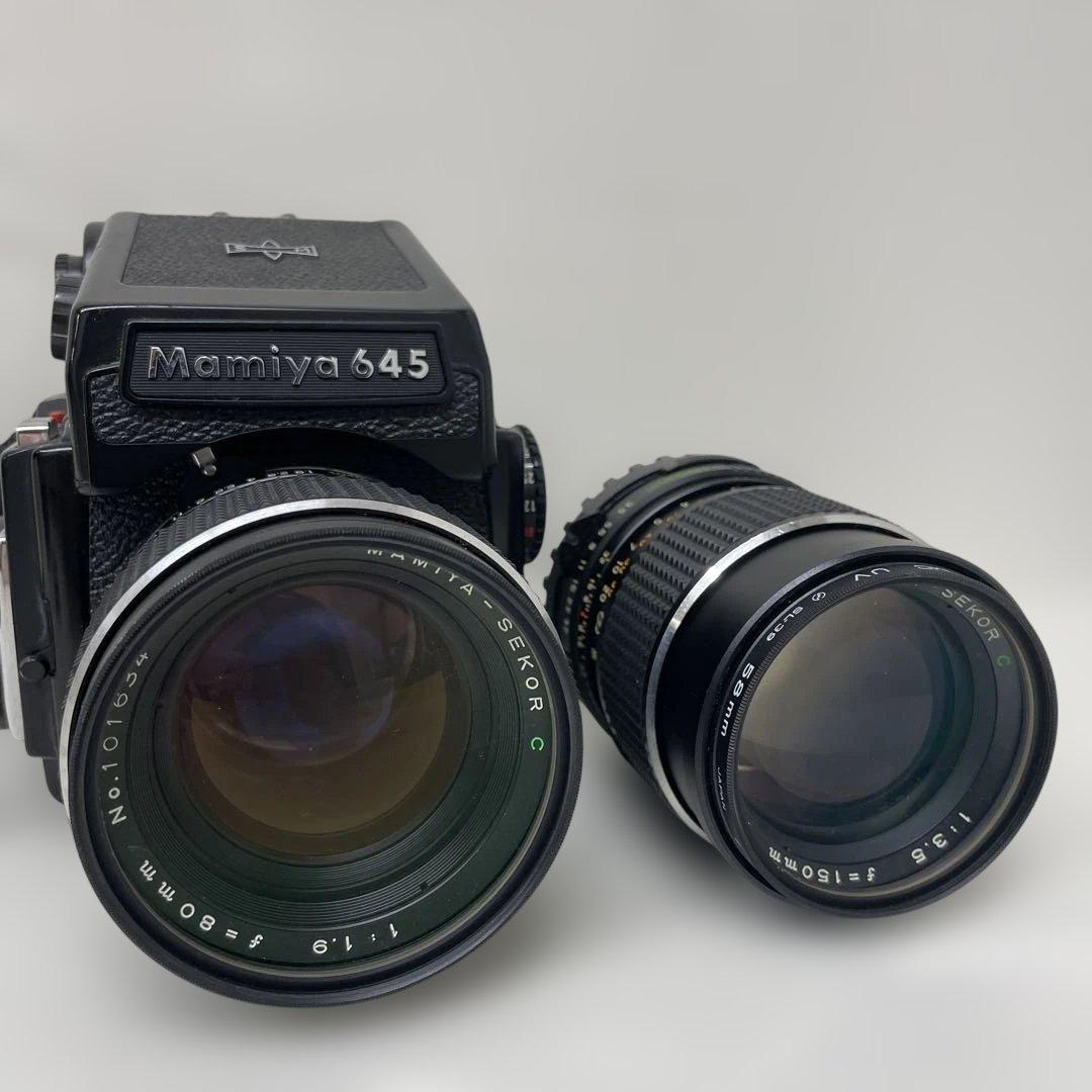 フィルムカメラ MAMIYA M645 1000S SEKOR C 150mm 80mm