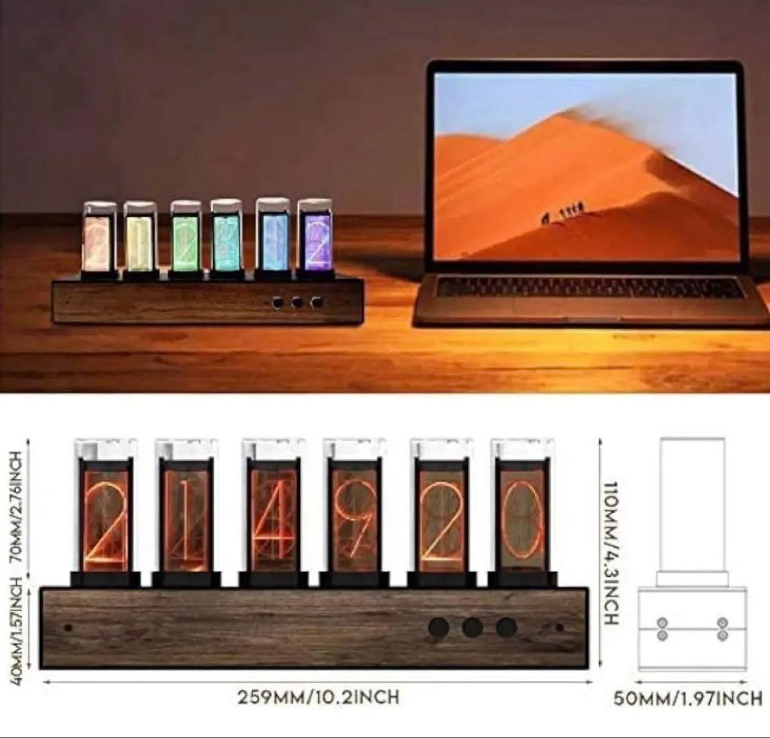 【限定品】Gixie Clock ニキシー管LED時計