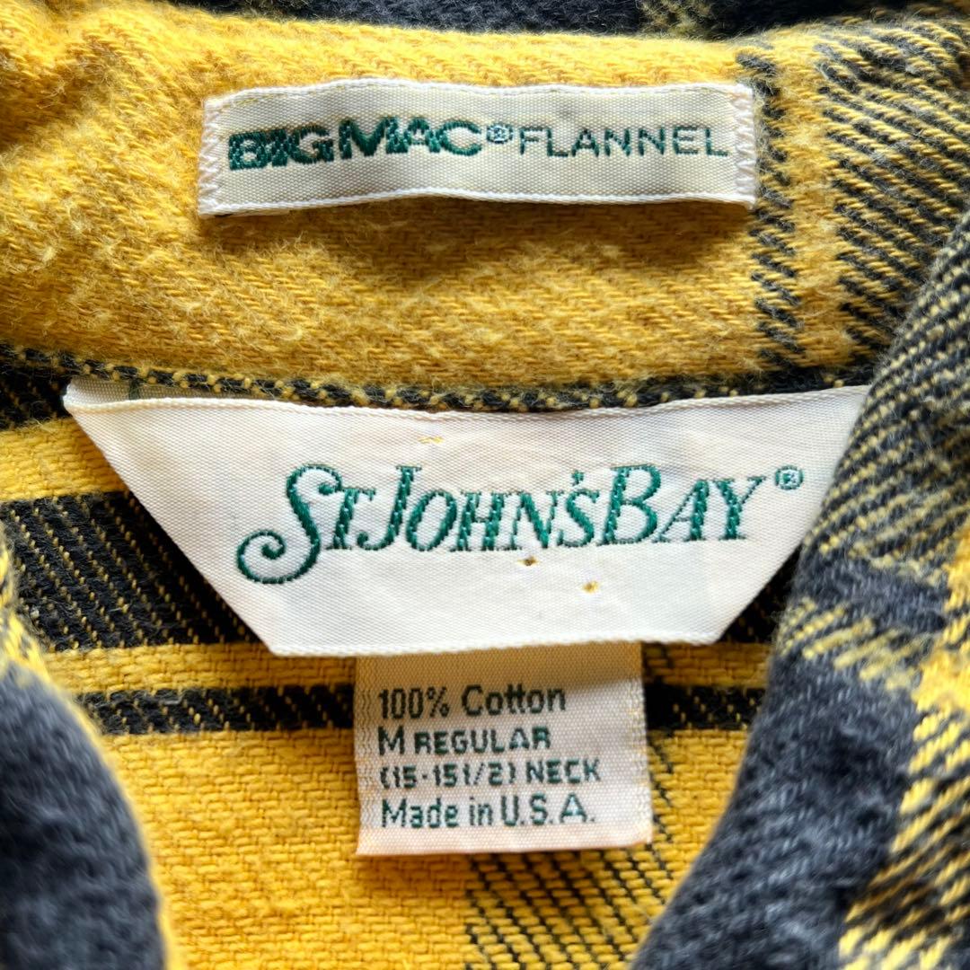 80s【BIG MAC】St.John’sBay FlannelShirt