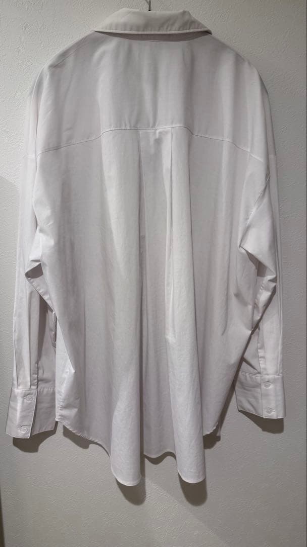 アニーカ　ANIECA ANCポケットシャツ　ロゴ　ホワイト