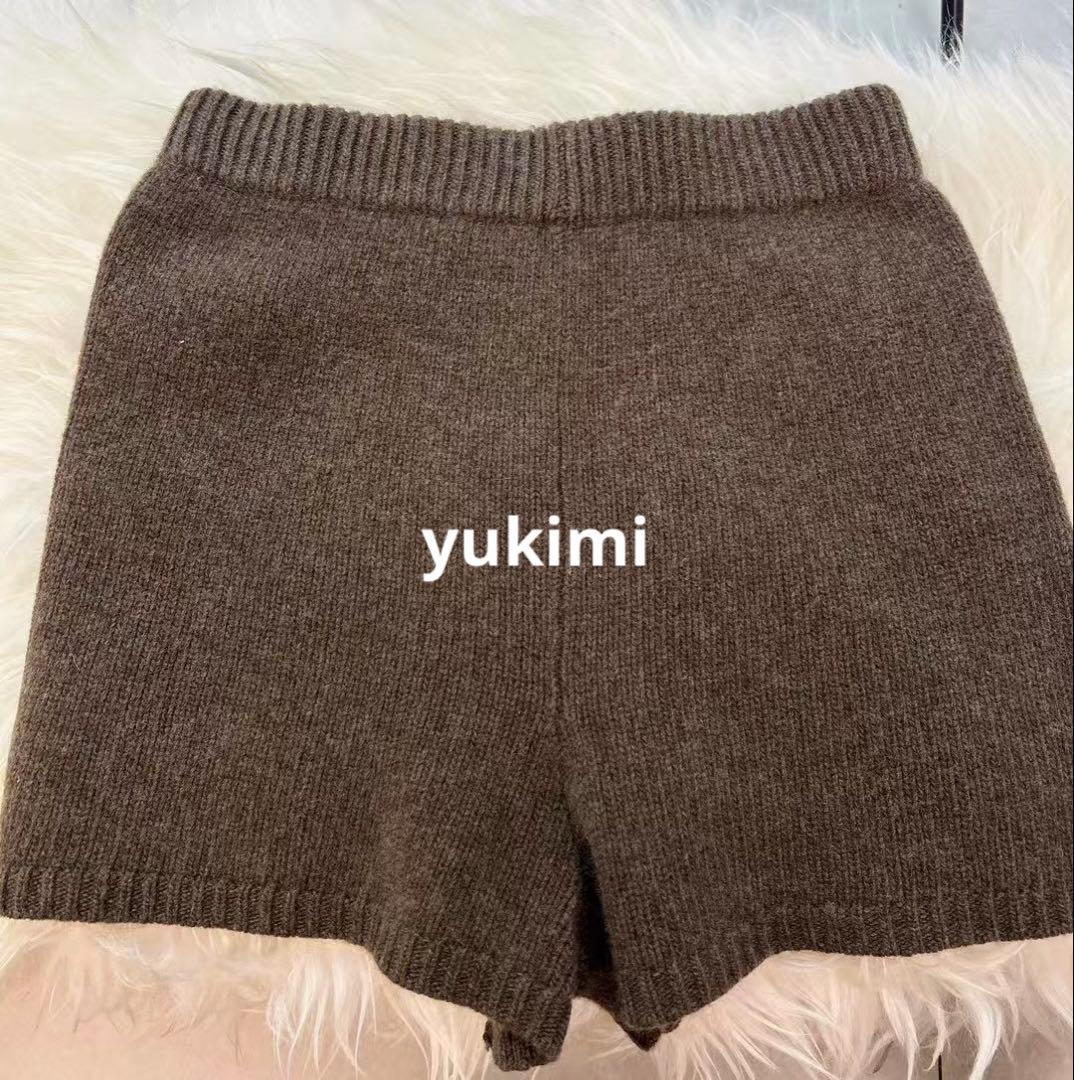 HAMILTONウールカシミヤショットパンツ